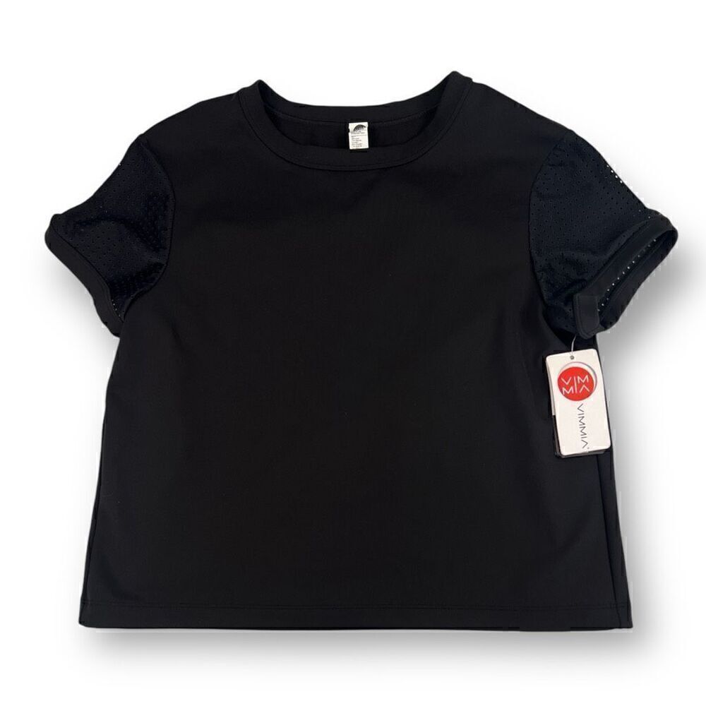 Vimmia The Fundamental Tee Golf & Tennis Black Top Size Medium
